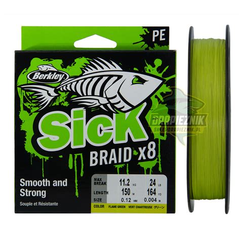 Plecionka Berkley Sick Braid X Flame Green M Mm Sklep