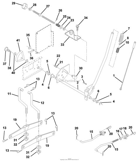 Husqvarna YTH 150 954830081A 1995 10 Parts Diagram For Mower Lift