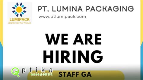 Buat Kamu Lulusan Bahasa Jepang Pt Lumina Packaging Buka Loker