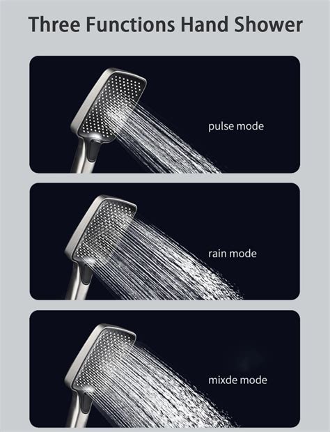 SG Stock LED Digital Rain Shower Set Bathroom Hot Cold Mixer Shower