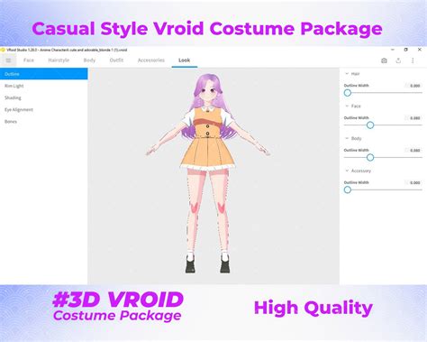 Chic Trio Collection Stylish Casual 3d Outfits For Vroid Girls Vroid