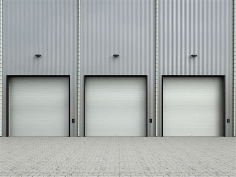 Premium Photo 3d Rendering Warehouse Exterior With Shutter Doors