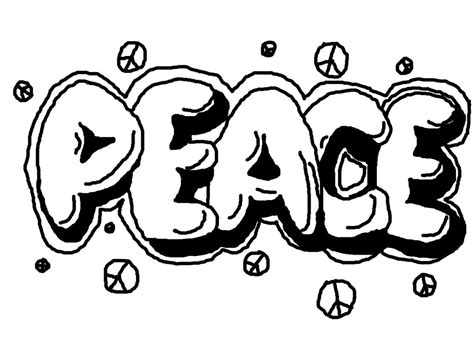 Graffiti - Peace. GIMP Version by Rysuje-bo-chce on DeviantArt