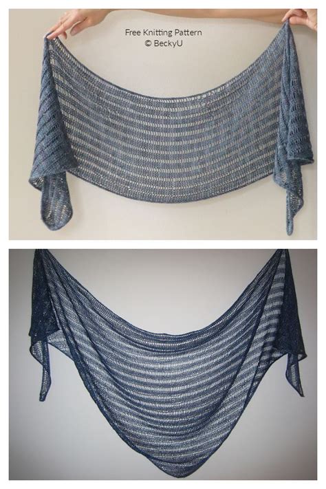 Clapo Ktus Drop Stitch Shawl Free Knitting Pattern Knitting Pattern