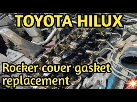 Replacing Rocker Cover Gasket And Injector Seals On A Hilux 1KD ENGINE