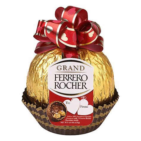 Ferrero Rocher Grand Ornament Hollow Milk Chocolate Hazelnut 4 4 Oz