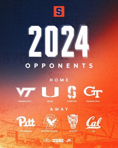 Syracuse Orange Football Schedule 2024 Season - Melly Sonnnie