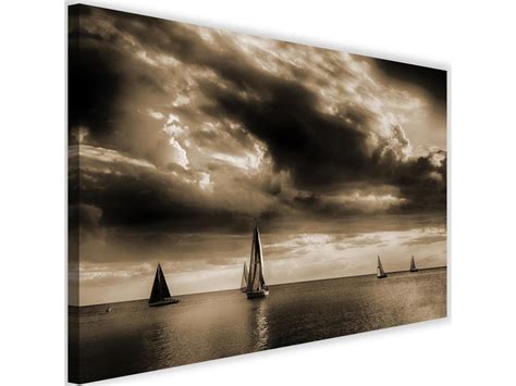 Tableau Voiliers En Mer 1 90 X 60 Cm