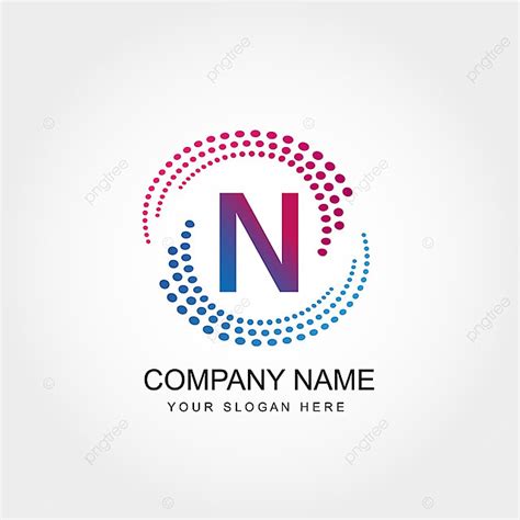 Letter N Logo Vector Hd PNG Images, Letter N Logo Template Design ...