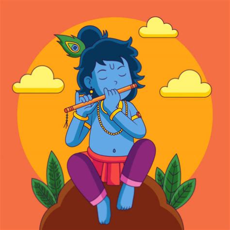 [100+] Cartoon Krishna Wallpapers | Wallpapers.com