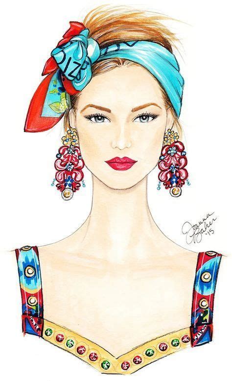 New Fashion Illustration Sketches Face Fashion Illustration Sketches