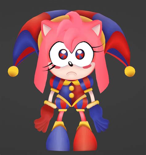 Pamny By Kromos Ruby Pomni Amy Rsonicthehedgehog