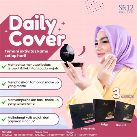 Bedak Natural Daily Cover Menutupi Flek Hitam Bekas Jerawat Makeup