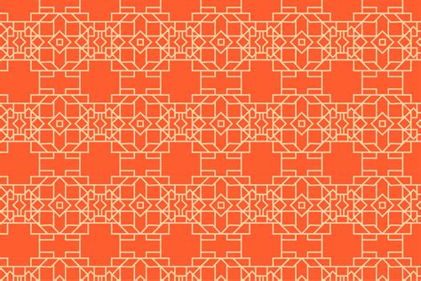 Orange Geometric Pattern Classic Batik Graphic by Vectizer · Creative ...