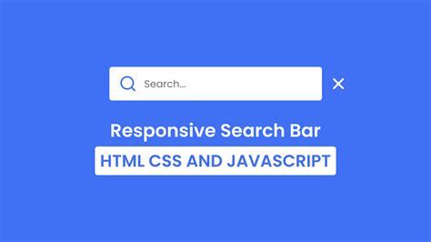 Search Bar In Html Css Javascript