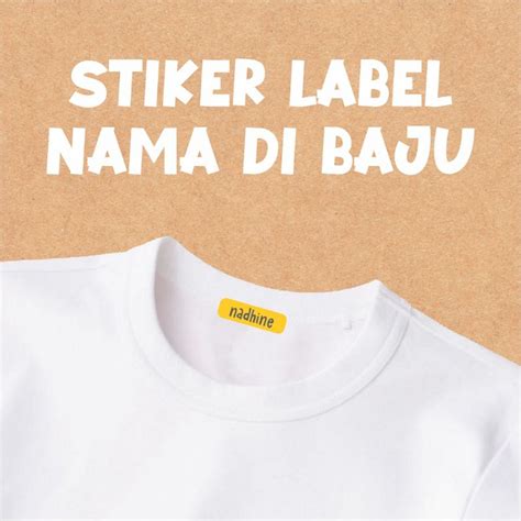 Jual Stiker Label Nama Kain Setrika Sablon Sticker Aesthetic Shopee