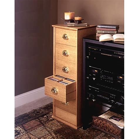 CD Storage Cabinet Woodworking Plan from WOOD Magazine