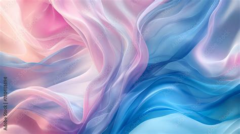 Abstract Blue And Pink Swirl Wave Background Flow Liquid Lines Design