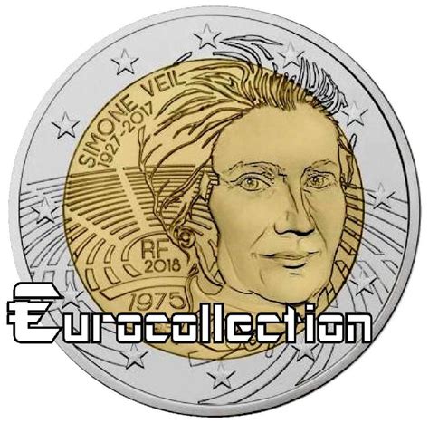 2 Euros Simone Veil 1975 Valeur Communauté MCMS