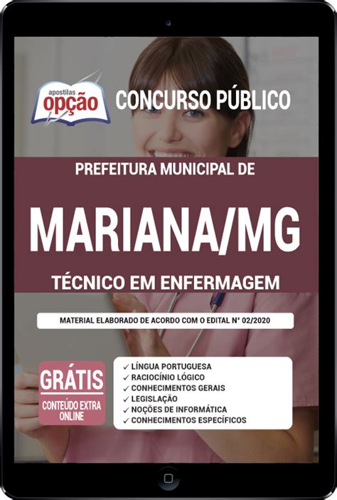 Apostila Prefeitura De Mariana Mg Em Pdf T Cnico De Enfermagem