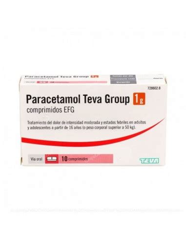 Paracetamol Teva Group G Comprimidos Online