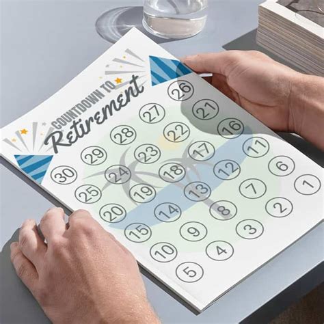 FREE Retirement Countdown Calendar Printable - Printables For Life