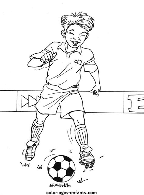 Les Coloriages De Football à Imprimer