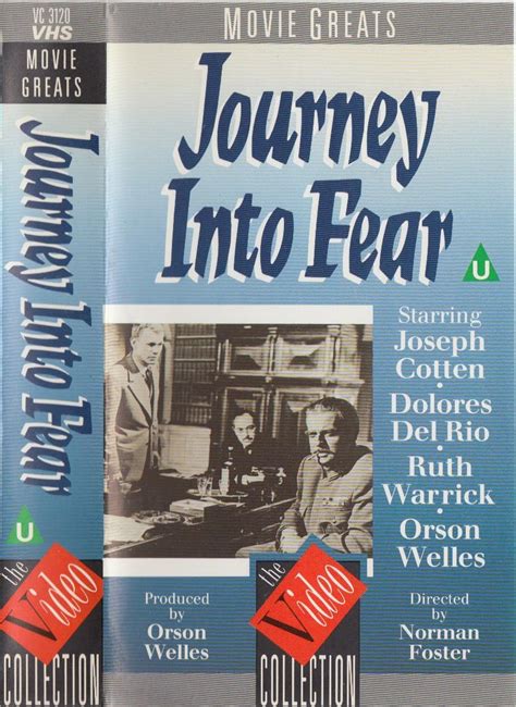 Journey Into Fear Vhs Joseph Cotten Dolores Del Rio Orson Welles