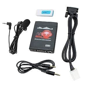 Amazon Yomikoo Bluetooth Car Kit Car Audio Usb Aux Input Adapter