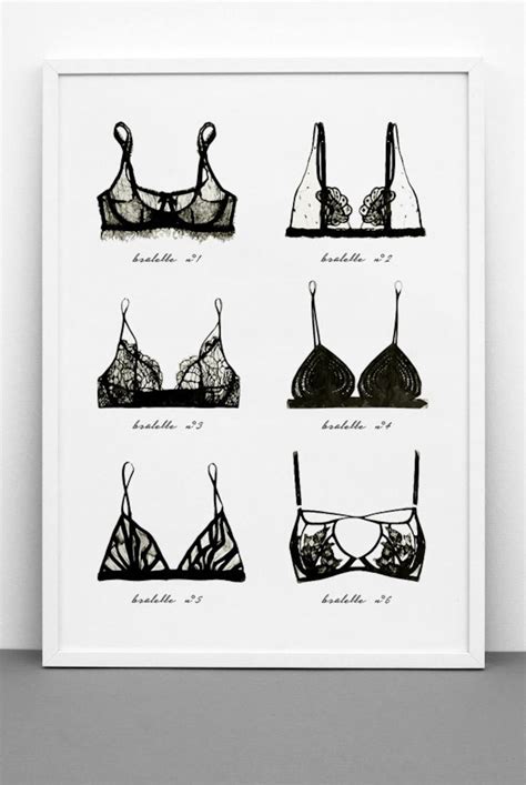 Lingerie Wall Art Black Lace Bralette Art Poster Printable Etsy