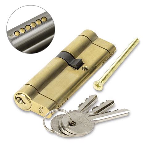 FortXLocks Anti Snap Euro Cylinder 6 Pin Brass Door Lock FortXLocks