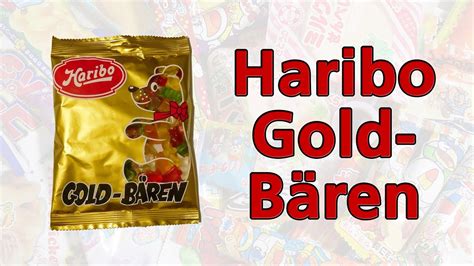 Haribo Gold Bären Retro Look German candy YouTube