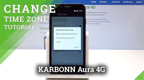 How To Change Time Zone In Karbonn Aura G Set Up Date Time Youtube