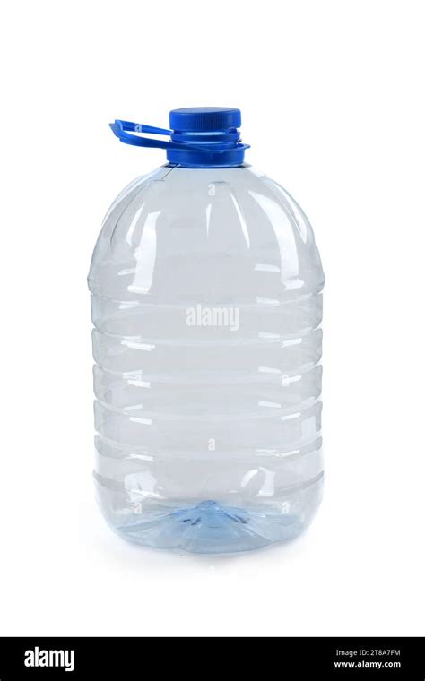 Big bottle transparent plastic, disposable container on white ...