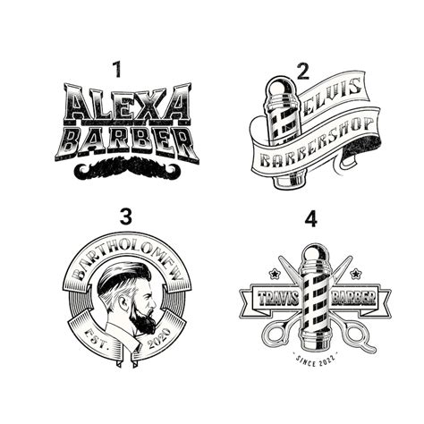 Vintage Barber Logo Design, BARBERSHOP, Retro Barber Shop Png, Logo ...