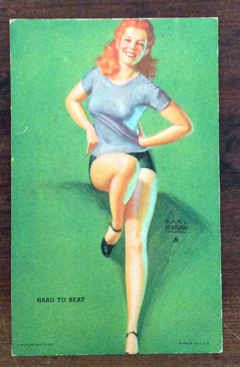 Mutoscope Pin Up Card Earl Moran Arcade Card 1940s Pin Up Etsy