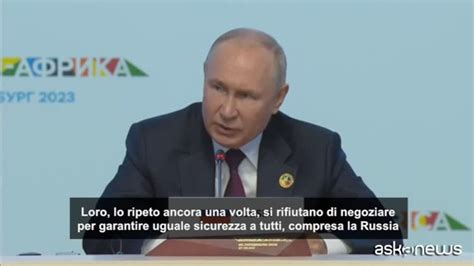 Putin Rivolvere Crisi Con Negoziato Ma Kiev E Nato Si Rifiutano