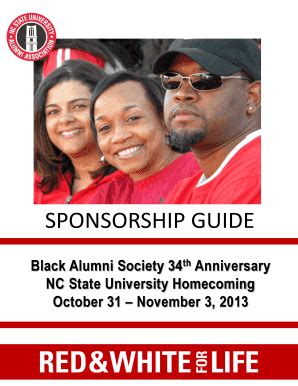 Fillable Online Alumni Ncsu Sponsorship Guide Alumni Ncsu Edu