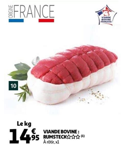 Promo Viande Bovine Rumsteck Chez Auchan