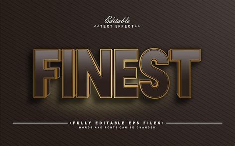 premium vector finest text effect
