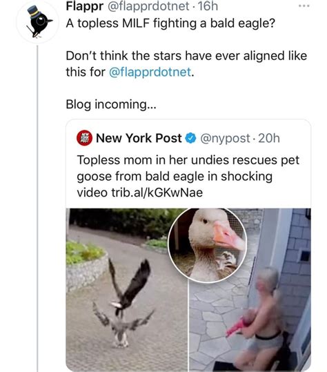 Flappr Flapprdotnet A Topless MILF Fighting A Bald Eagle Don T Think The Stars Have Ever