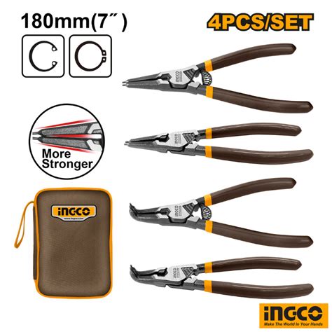 Ingco Pcs Circlip Plier Set Tool Lk