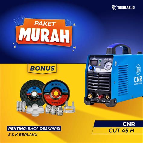 Jual Mesin Potong Travo Trafo Potong Plasma Cutting Inverter CNR CUT 45