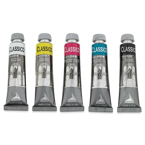 Maimeri Classico Oil Colors Primary Colors Set Of Ml Tubes