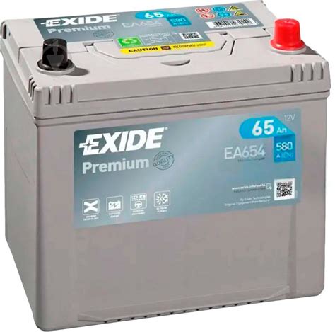 ᐉ Аккумулятор автомобильный Exide Premium 6СТ АзЕ 65ah 580a 12v справа Ea654 • Купить в