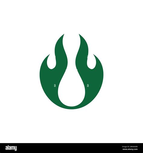 Green Flame Spirit Logo Template Illustration Design. Vector EPS 10 ...