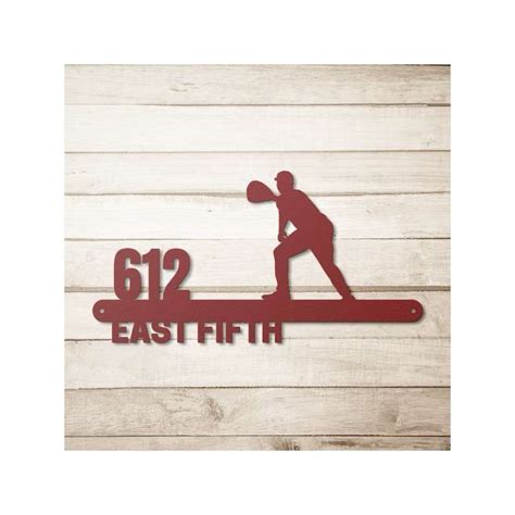 Personalized Baseball Catcher Address Sign House Number Plaque Custom ...