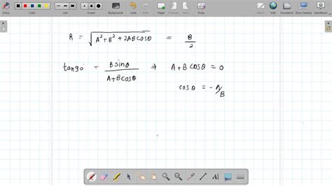 Solvedthe Resultant Of Two Vectors A⃗ And B⃗ Is Perpendicular To The Vector A⃗ And Its