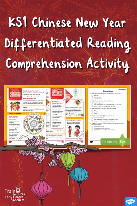 Chinese New Year Reading Comprehension Activity