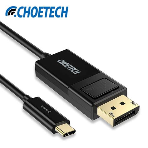 CHOETECH HD Displayport Cable Video Audio DP Cable USB C Male To